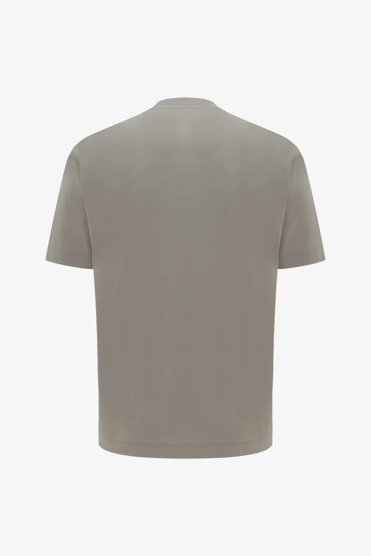 Gemerceriseerd T-shirt | Bruin